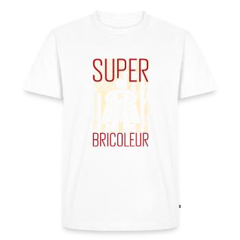 Super bricoleur - T-shirt Premium bio Homme - blanc - Devant - Nico (187cm)