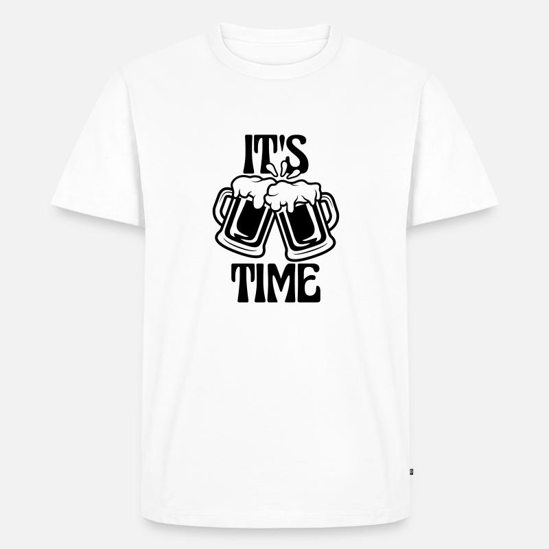 It s Bier - Männer Premium Bio T-Shirt - Weiß