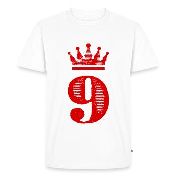 9 Couronne numérique - T-shirt Premium bio Homme - blanc - Devant - Nico (187cm)