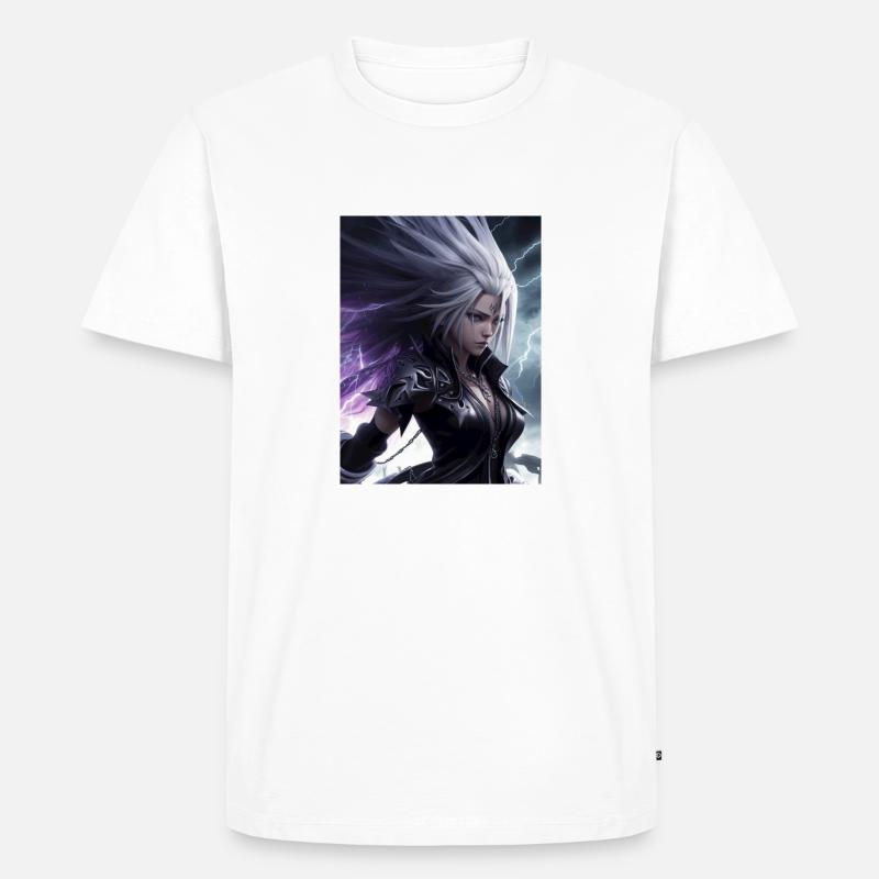 AI 3D Version 41 - Männer Premium Bio T-Shirt - Weiß