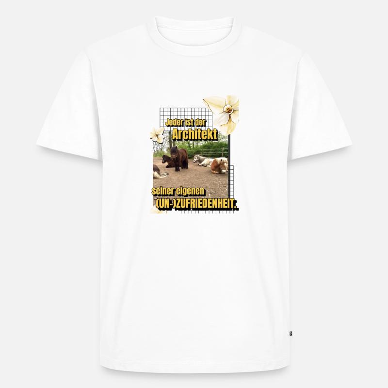 Herde Motto - Männer Premium Bio T-Shirt - Weiß
