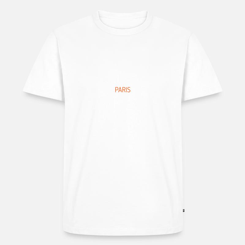 rombaque PARIS - Männer Premium Bio T-Shirt - Weiß