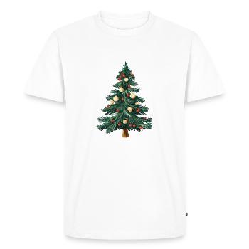 Weihnachtsbaum Weihnachten Christmas Tree - Men's Premium Organic T-Shirt - white - Front - Nico (187cm)
