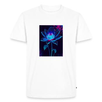 S’épanouir dans le vide - T-shirt Premium bio Homme - blanc - Devant - Nico (187cm)