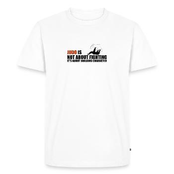 Judo - T-shirt Premium bio Homme - blanc - Devant - Nico (187cm)