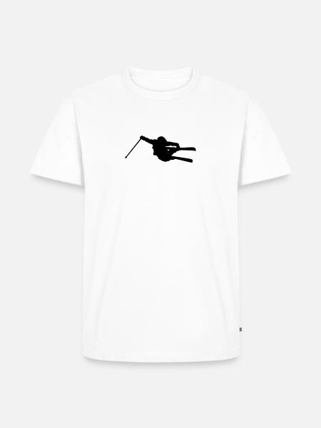 ski jump i mountain - Men's Premium Organic T-Shirt -