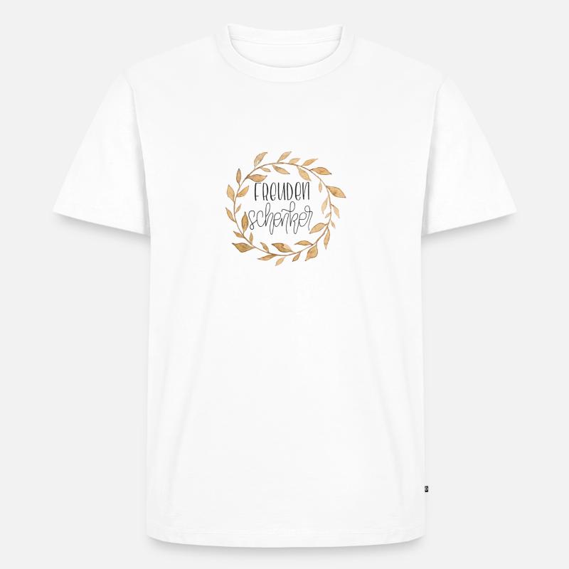 Freudenschenker - Männer Premium Bio T-Shirt - Weiß