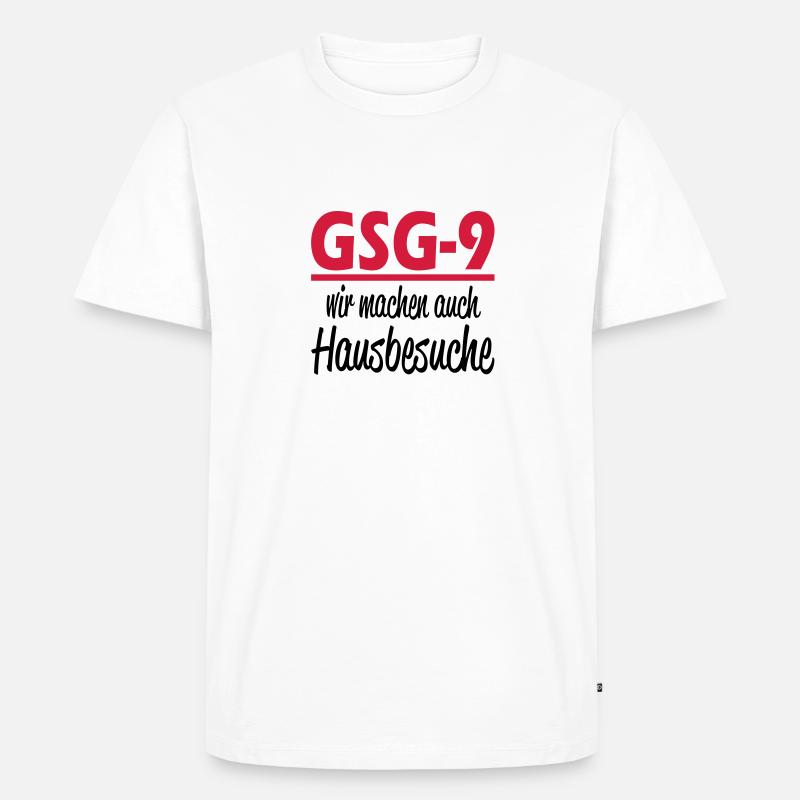 gsg9 - Männer Premium Bio T-Shirt - Weiß