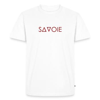 Savoie Montagne - T-shirt Premium bio Homme - blanc - Devant - Nico (187cm)