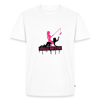 Team Bride - T-shirt Premium bio Homme - blanc - Devant - Nico (187cm)