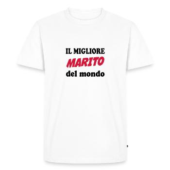Il migliore marito del mondo 111 - T-shirt Premium bio Homme - blanc - Devant - Nico (187cm)