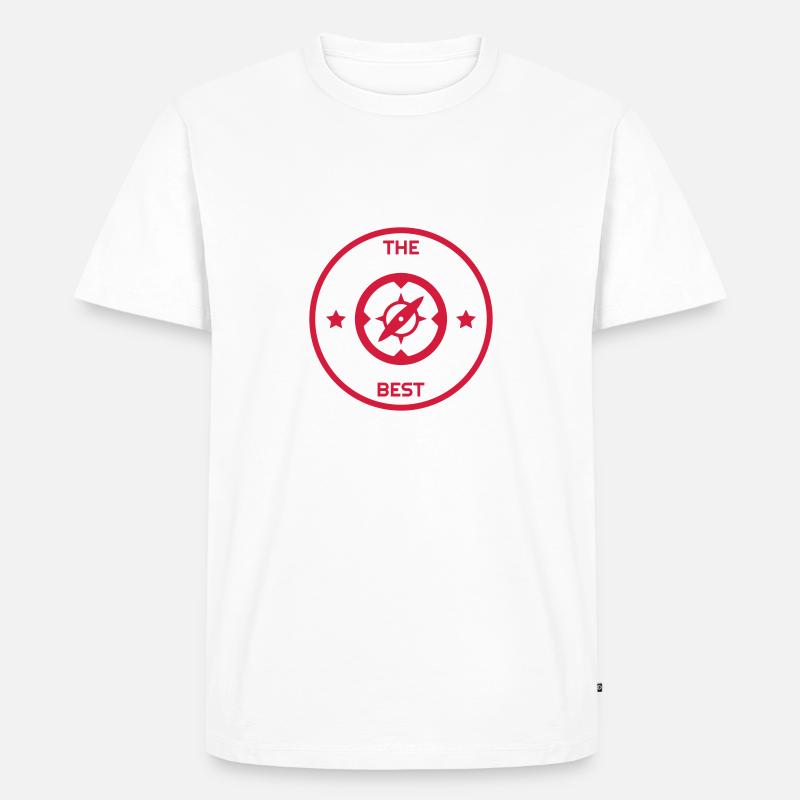 Geocaching / Geocacher / Kompass / Wald - Männer Premium Bio T-Shirt - undefined
