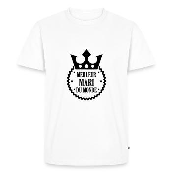Marriage Wedding Husband Mari Love Mariage Ehemann - Men's Premium Organic T-Shirt - white - Front - Nico (187cm)