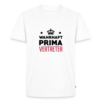 Sales Man Commercial Vertreter Verkäufer Seller - Men's Premium Organic T-Shirt - white - Front - Nico (187cm)