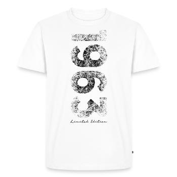 Édition limitée 1963 - Anniversaire 1963 - T-shirt Premium bio Homme - blanc - Devant - Nico (187cm)
