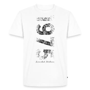 Edition Limitée 1975 - Anniversaire 1975 - T-shirt Premium bio Homme - blanc - Devant - Nico (187cm)