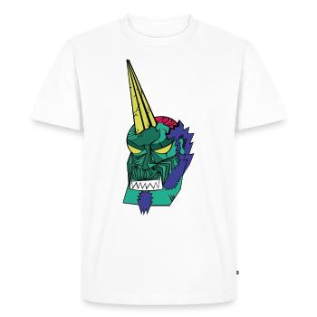 Zomblicorne - T-shirt Premium bio Homme - blanc - Devant - Nico (187cm)
