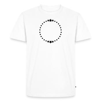 Stars / / 30 Anniversaire / / cercle / / Zodiac - T-shirt Premium bio Homme - blanc - Devant - Nico (187cm)