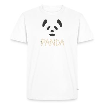 Le Panda - T-shirt Premium bio Homme - blanc - Devant - Nico (187cm)