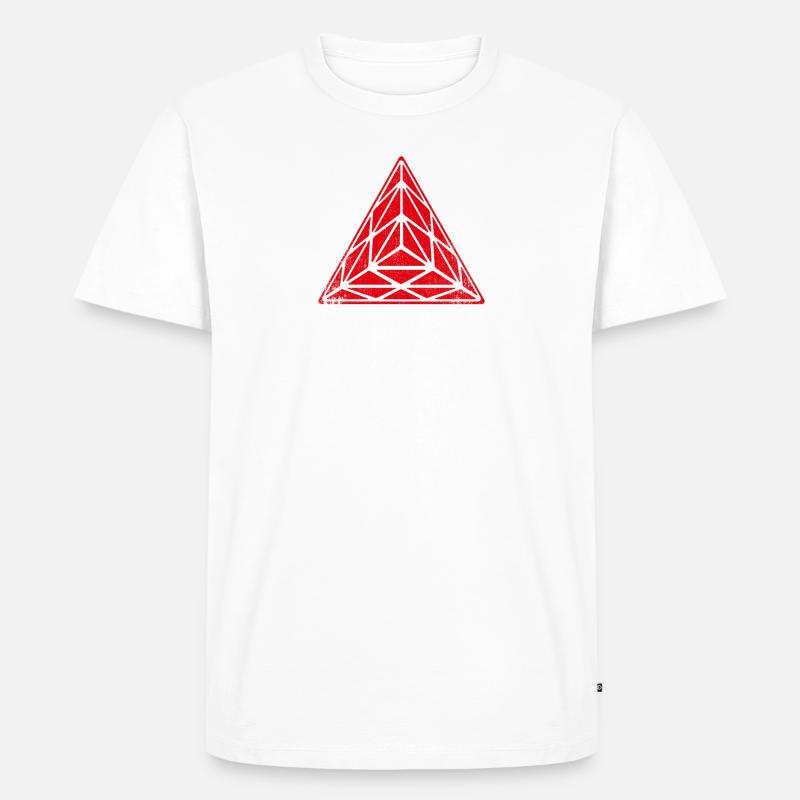 SPEEDCUBER pyraminx3D. Cubing-Cuber-Speedcubing - T-shirt Premium bio Homme - undefined