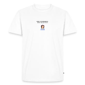 Nurse Superheroine Heroine Gift Idea - Men's Premium Organic T-Shirt - white - Front - Nico (187cm)