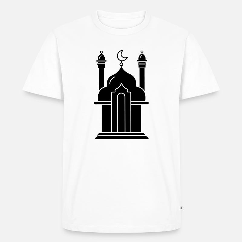 Moschee religiöses Bethaus 000 - Männer Premium Bio T-Shirt - Weiß