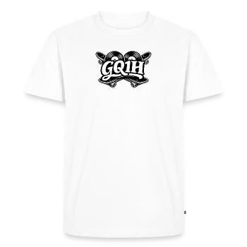 GQ1H skate  - T-shirt Premium bio Homme - blanc - Devant - Nico (187cm)