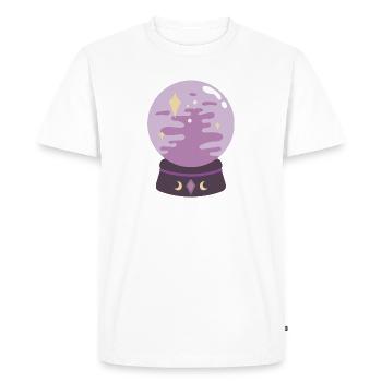 Crystal - Men's Premium Organic T-Shirt - white - Front - Nico (187cm)