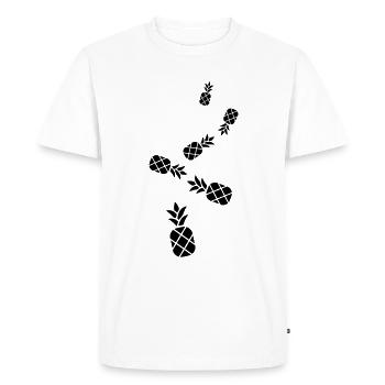Pineapple fruit - Men's Premium Organic T-Shirt - white - Front - Nico (187cm)