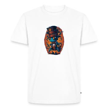 Ant with Hat Funny - Men's Premium Organic T-Shirt - white - Front - Nico (187cm)