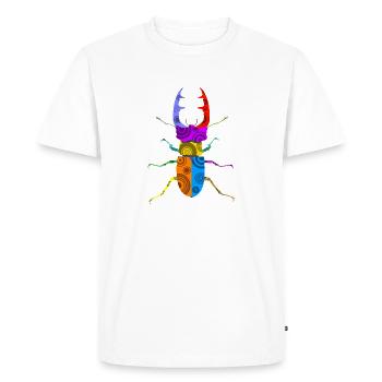Stag beetle - Men's Premium Organic T-Shirt - white - Front - Nico (187cm)