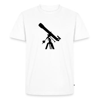 Telescope - Men's Premium Organic T-Shirt - white - Front - Nico (187cm)