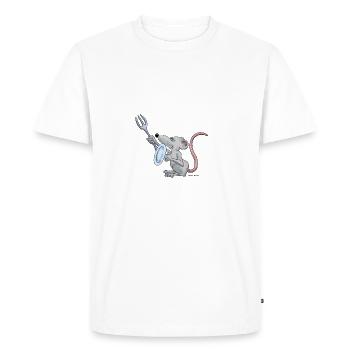 Geduld ist mein zweiter Vorname - Männer Premium Bio T-Shirt - Weiß - Vorne - Nico (187cm)