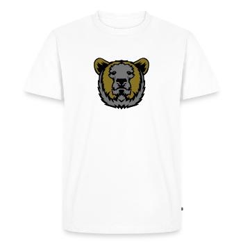 ours bears animal sauvage dessin cartoon - T-shirt Premium bio Homme - blanc - Devant - Nico (187cm)