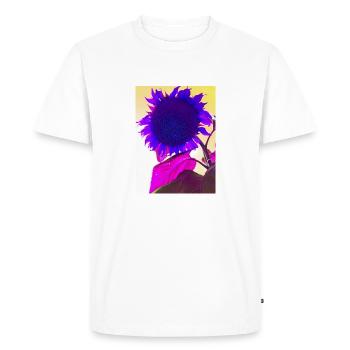 summer flower pop art - Men's Premium Organic T-Shirt - white - Front - Nico (187cm)