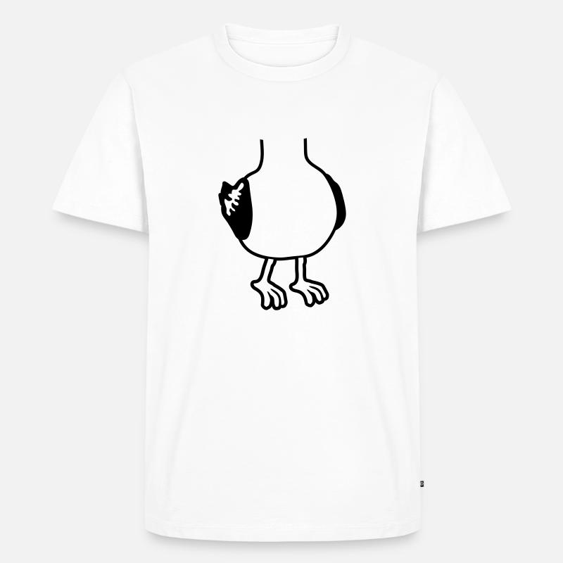 Kostüm Möwe ohne Kopf - Männer Premium Bio T-Shirt - Weiß
