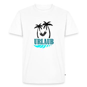 Palms Relax Holidays - Men's Premium Organic T-Shirt - white - Front - Nico (187cm)