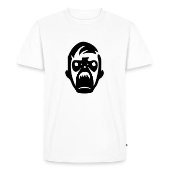 Monstre zombie - T-shirt Premium bio Homme - blanc - Devant - Nico (187cm)