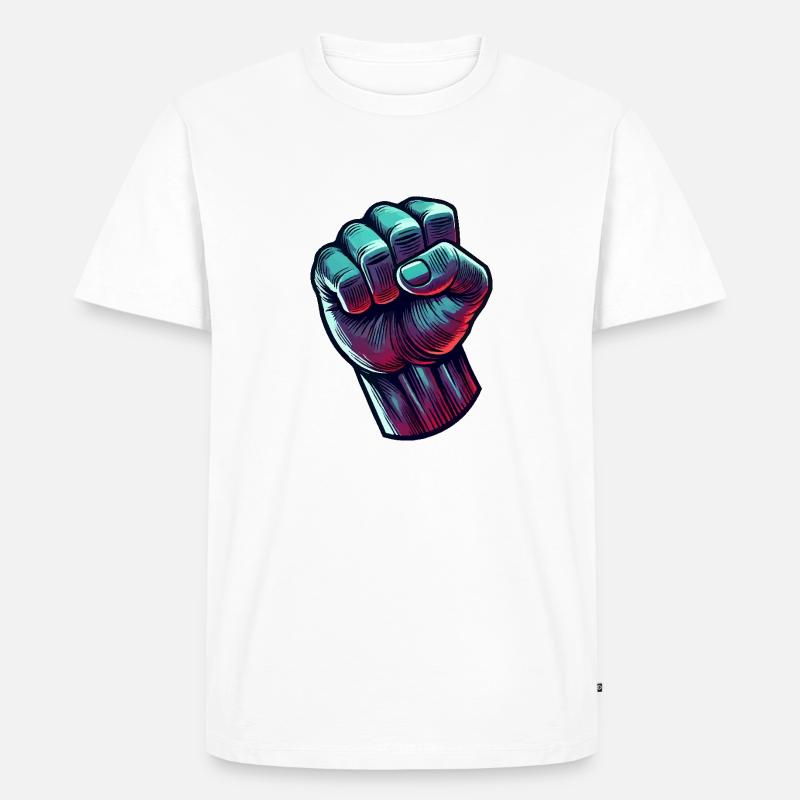 faust comic - Männer Premium Bio T-Shirt - Weiß