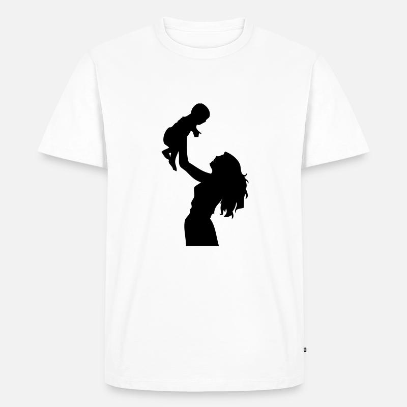 Mutter - Männer Premium Bio T-Shirt - Weiß