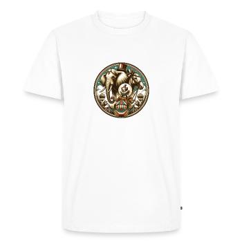 Circus - Men's Premium Organic T-Shirt - white - Front - Nico (187cm)