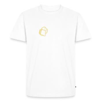 Parfois, trop l'alcool n'est pas suffisant! - T-shirt Premium bio Homme - blanc - Devant - Nico (187cm)