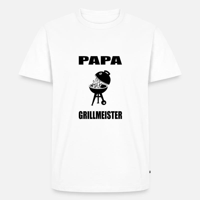 BBQ - Männer Premium Bio T-Shirt - Weiß
