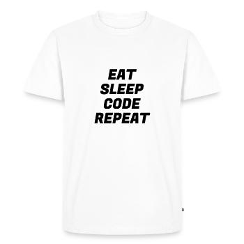 Developer Entwickler Développeur Computer Geek - Men's Premium Organic T-Shirt - white - Front - Nico (187cm)