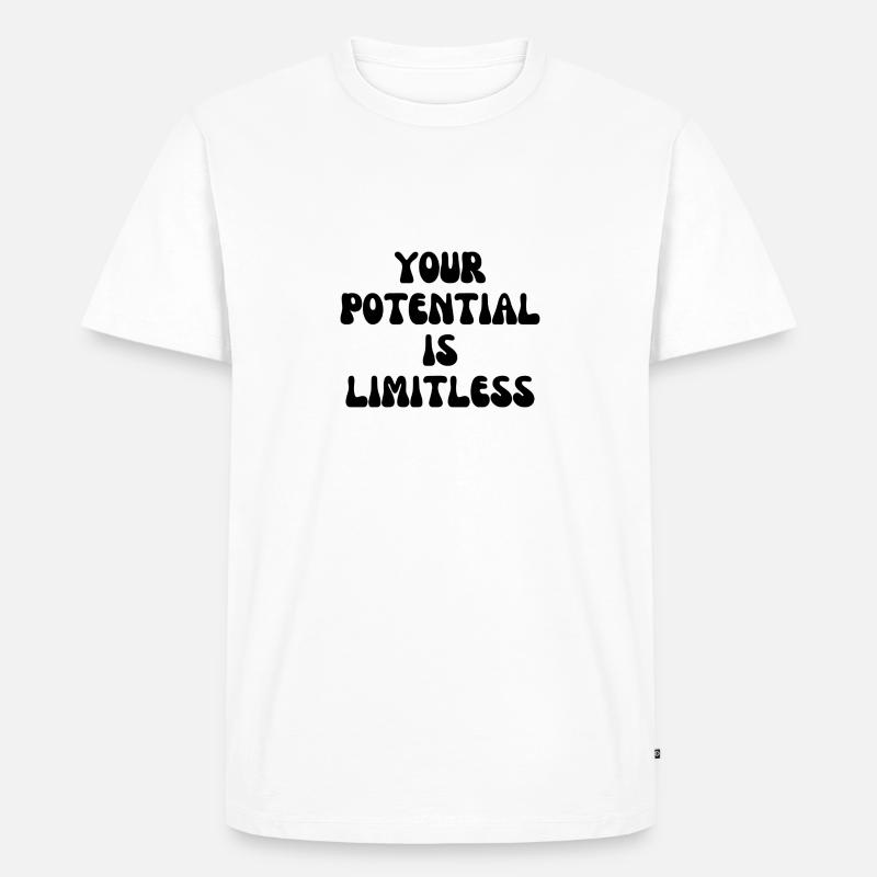 Your potential is limitless - Männer Premium Bio T-Shirt - Weiß
