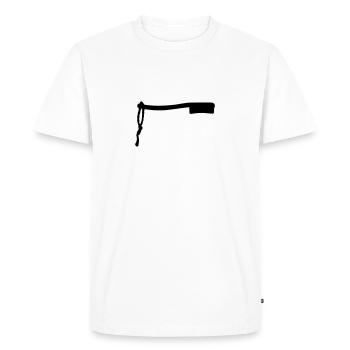 Boulderbrush - Men's Premium Organic T-Shirt - white - Front - Nico (187cm)