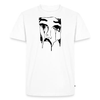 facebook - Men's Premium Organic T-Shirt - white - Front - Nico (187cm)