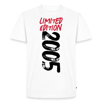 LIMITED EDITION 2005 - OF AGE - EIGHTEEN - Men's Premium Organic T-Shirt - white - Front - Nico (187cm)