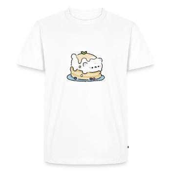 Pancat - T-shirt Premium bio Homme - blanc - Devant - Nico (187cm)