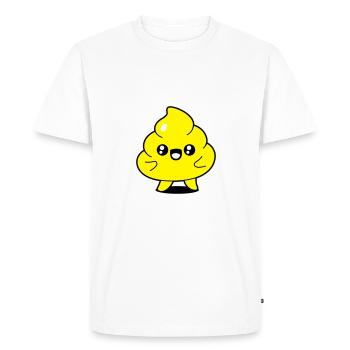 Crotte debout - T-shirt Premium bio Homme - blanc - Devant - Nico (187cm)